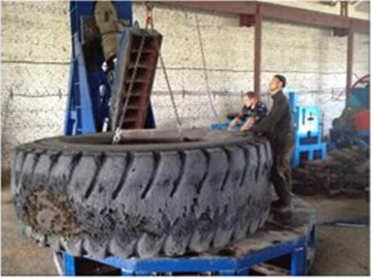 comprare Tagliatrice idraulica della gomma della macchina di riciclaggio della gomma residua del taglio del rottame per il tubo di gomma online manufacture