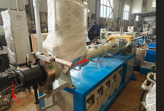 comprare 55kw Motor XJW-90 Modello Estrusore a alimentazione a freddo Adotta Siemens PLC Schneider Electric online manufacture