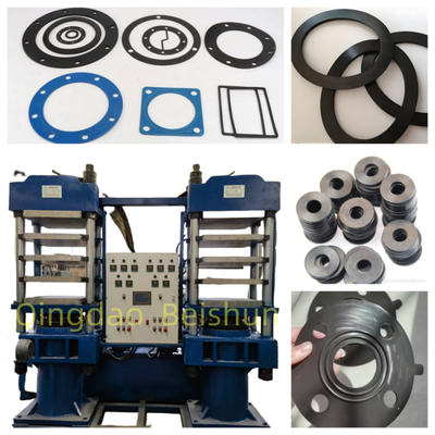 comprare Vulcanizzatore ad anello di sigillamento in gomma a doppia stazione con controllo automatico PLC apertura automatica dello stampo e riscaldamento elettrico/olio/vapore online manufacture