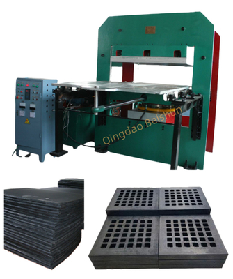 comprare Piastra di gomma resistente agli urti / schermo di gomma vulcanizzante macchina di stampaggio con spinta tirare muffa da riscaldamento elettrico online manufacture