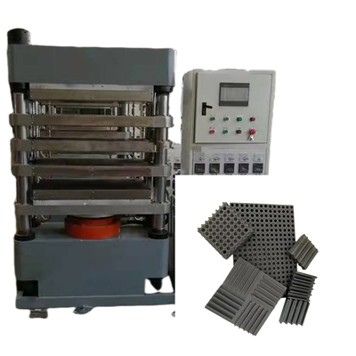 comprare 1000KN forza di serraggio 4 strati di gomma cuscino pressa idraulica di vulcanizzazione online manufacture