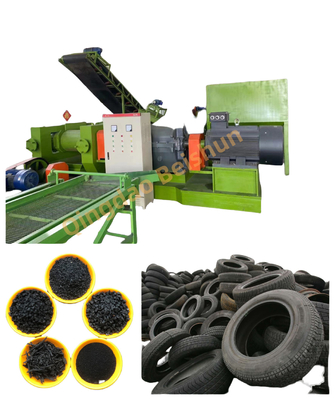 Macchina automatica per il riciclaggio di pneumatici usati Macchina per il riciclaggio della gomma SGS