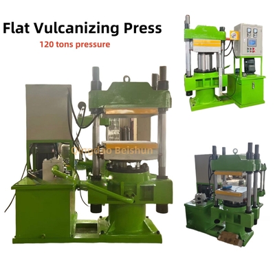 120 tonnellate di forza di fissaggio Riscaldamento elettrico Pressa vulcanizzatrice piatta per la produzione di parti in ceramica di gomma conduttiva