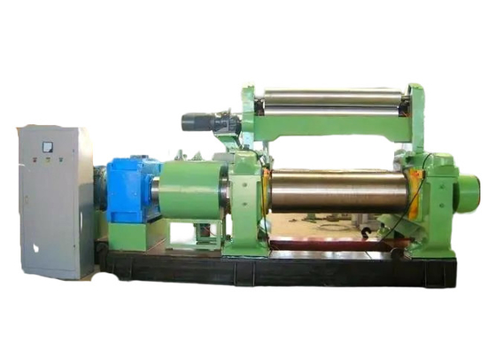 Risparmio energetico XK-450 Open Mixing Mill Soluzione finale di miscelazione per la lavorazione della gomma e della plastica