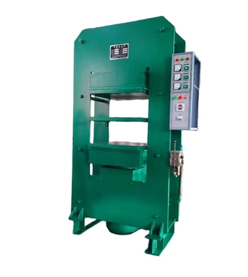 Macchina di vulcanizzazione a due strati di piastre a telaio ad alta efficienza termica - utilizzata per la fabbricazione di cartoni in fibra di gomma
