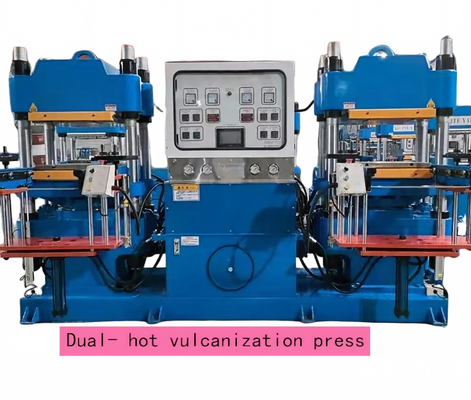 Qualità XLB-500×500 Piccola macchina di vulcanizzazione a doppio posto - Pressa a caldo in gomma a doppia unità a stop unico - Pressa a piattaforma a due assi da 50 t/80 t Fabbrica