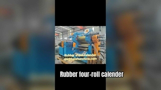 Calandra in gomma a quattro rulli controllata da PLC, alta precisione, risparmio energetico e lunga durata.